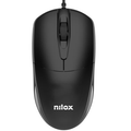 Rato Nilox USB, 1200 DPI, 3 Botões, Preto
