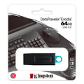 Pen Drive DataTraveler Exodia 64GB USB 3.2 (Preto) – KINGSTON