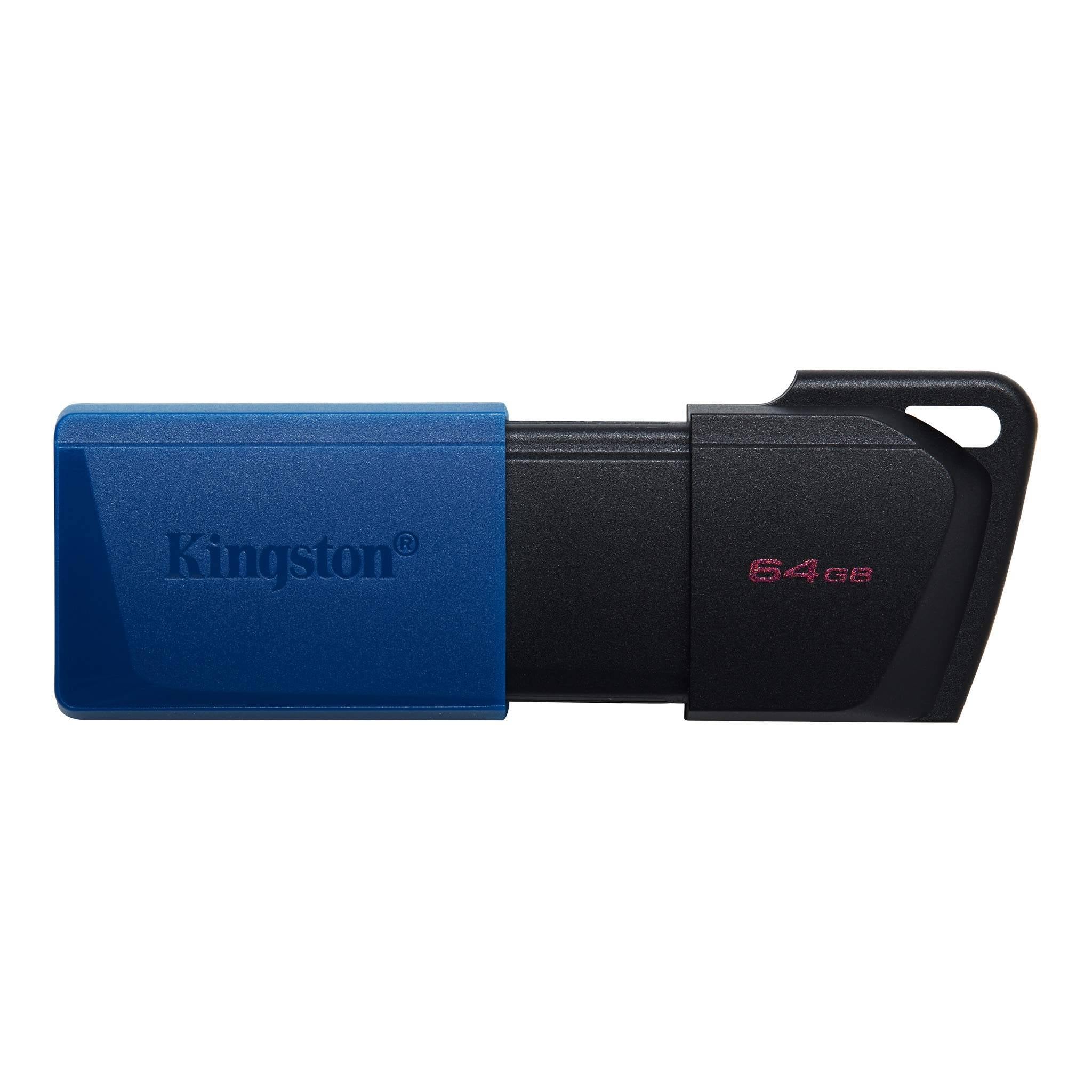Pen Drive DataTraveler Exodia M USB 3.2 64GB (Preto/Azul) – KINGSTON