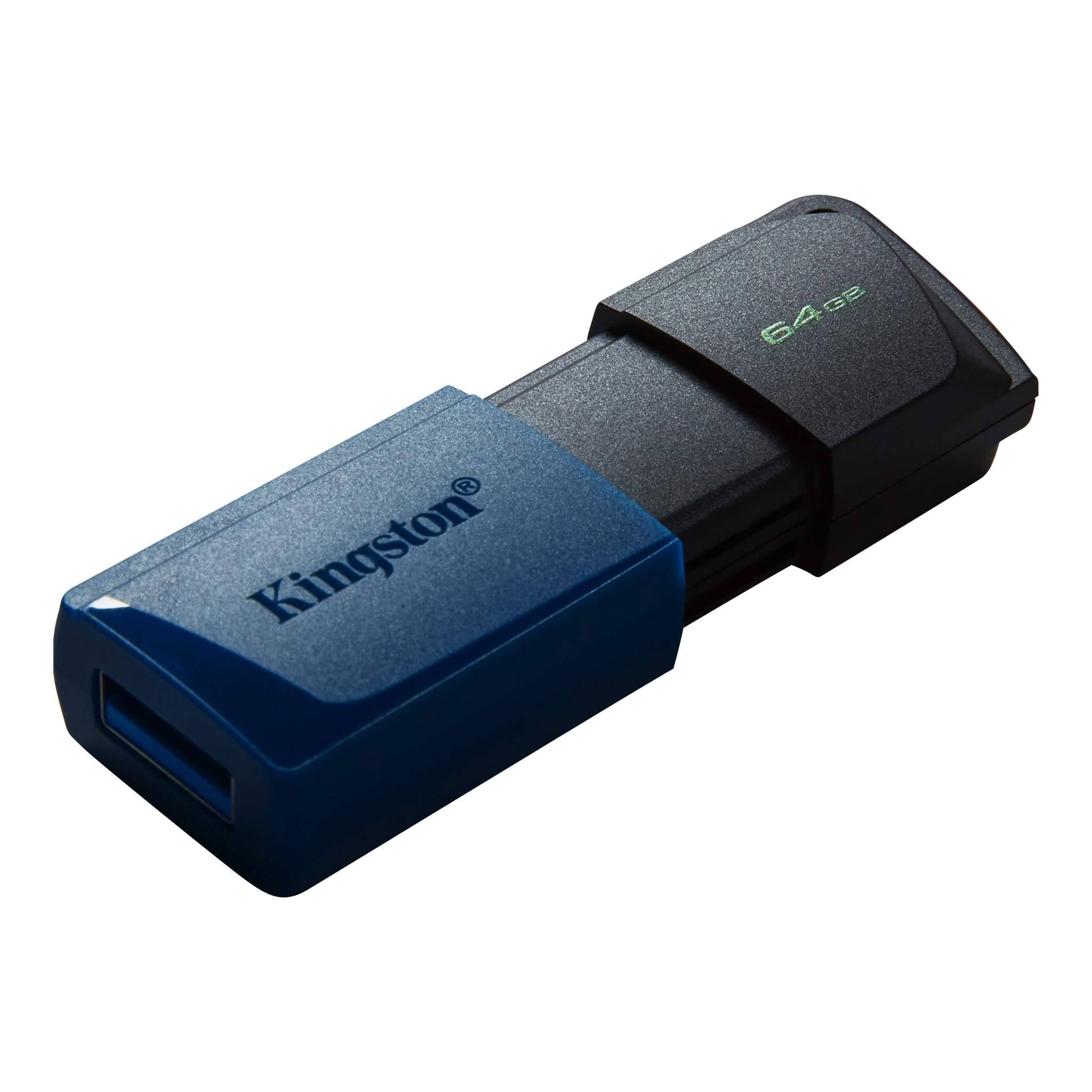 Pen Drive DataTraveler Exodia M USB 3.2 64GB (Preto/Azul) – KINGSTON